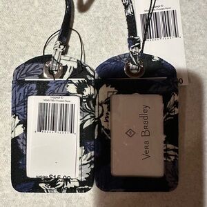 Vera Bradley Luggage tags in Frosted Floral pattern. Set of 2